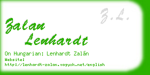 zalan lenhardt business card